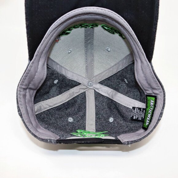 Arctic Cat Wool Hat Men's Baseball Cap Gray & Green - Picture 9 of 10